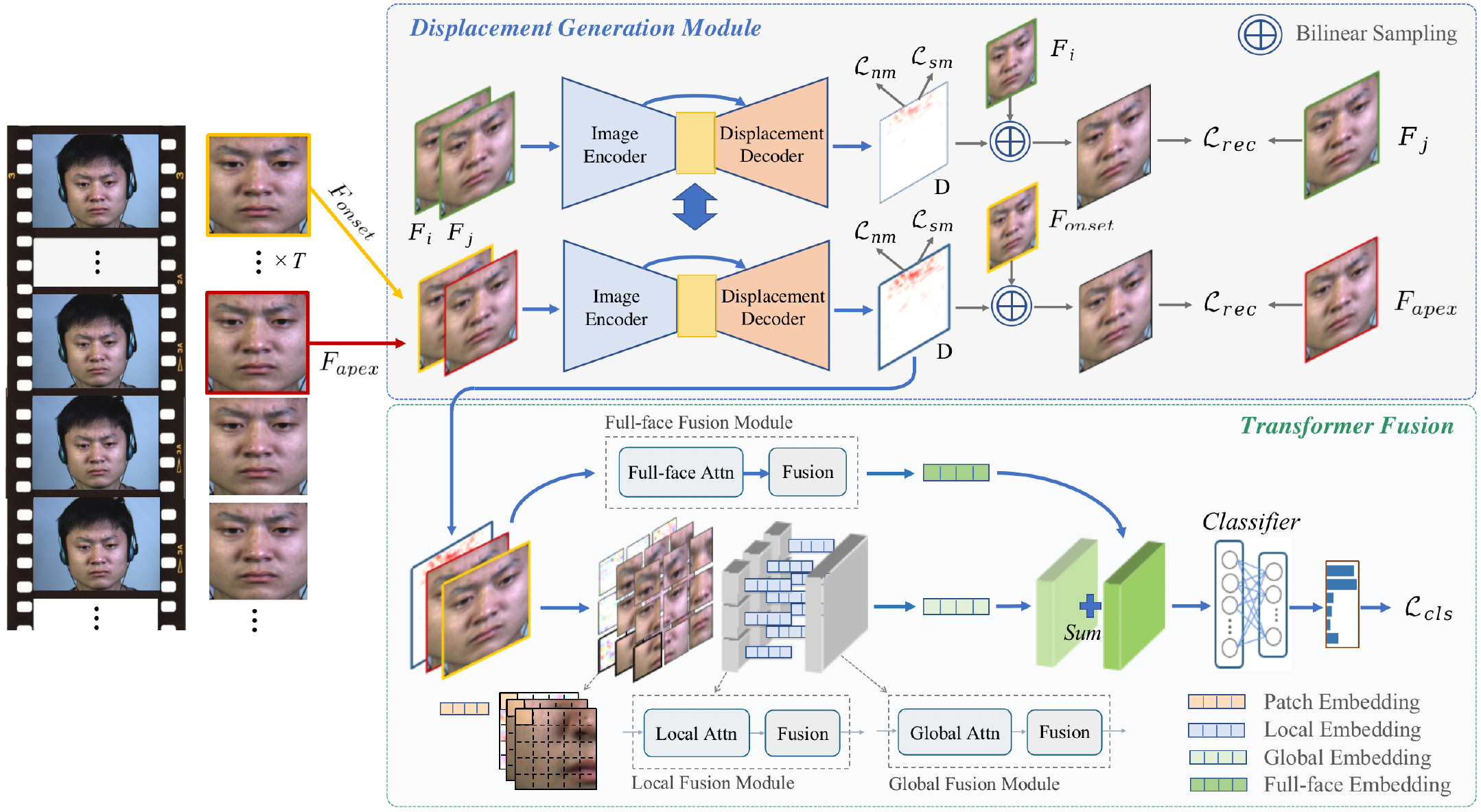 Feature Representation Learning with Adaptive Disp